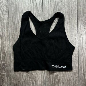 Bebe Classic Black Sports Bra 1x Large